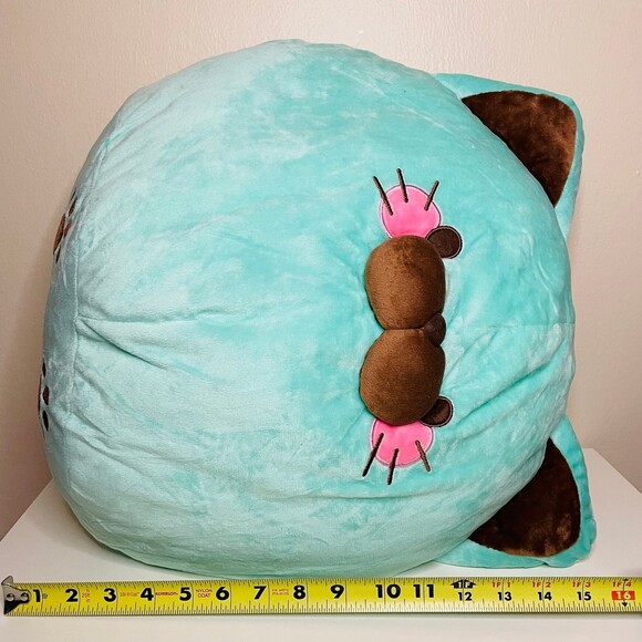 NWT JUMBO Koroneko Purple Cat 16” Plush, Soft & Squishy Light Violet Kitty - Picture 4 of 8